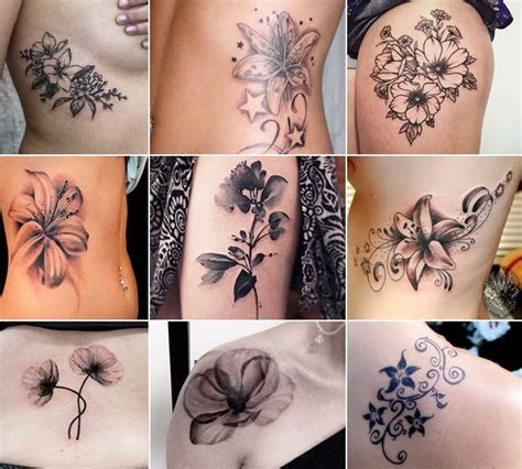 Tatuaggi piccoli con fiori, idee e foto